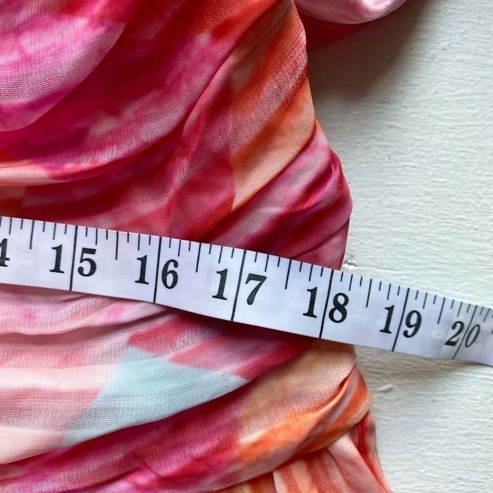 L’ATISTE BY AMY Spring Abstract Ruffle Mini Dress NWT - Picture 13 of 16